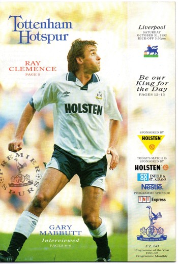 Match programme